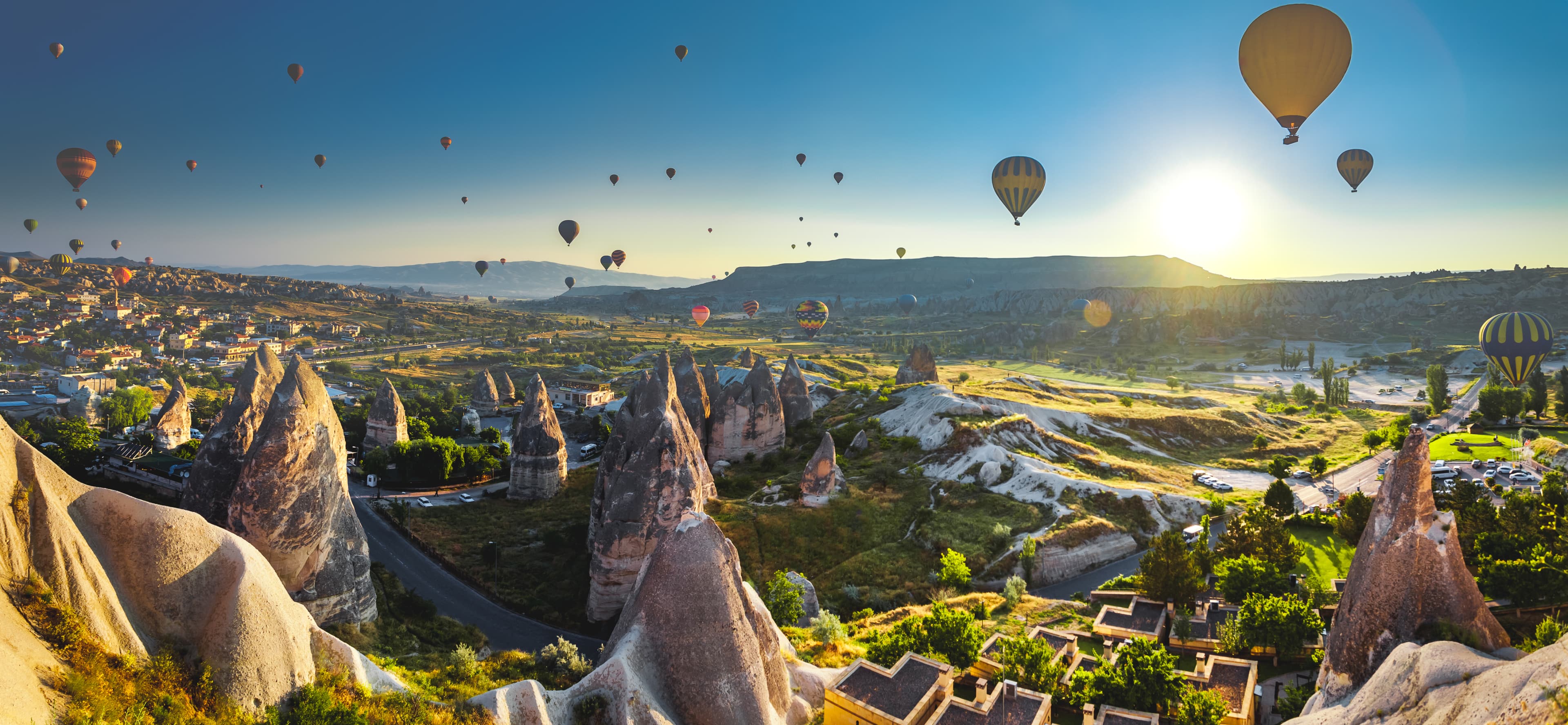 Hot air balloons over Cappadocia